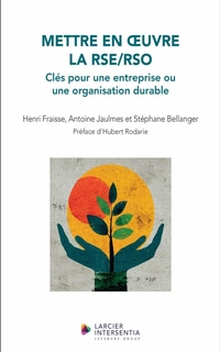 Mettre en oeuvre la RSE / RSO : clés pour une entreprise ou une organisation durable